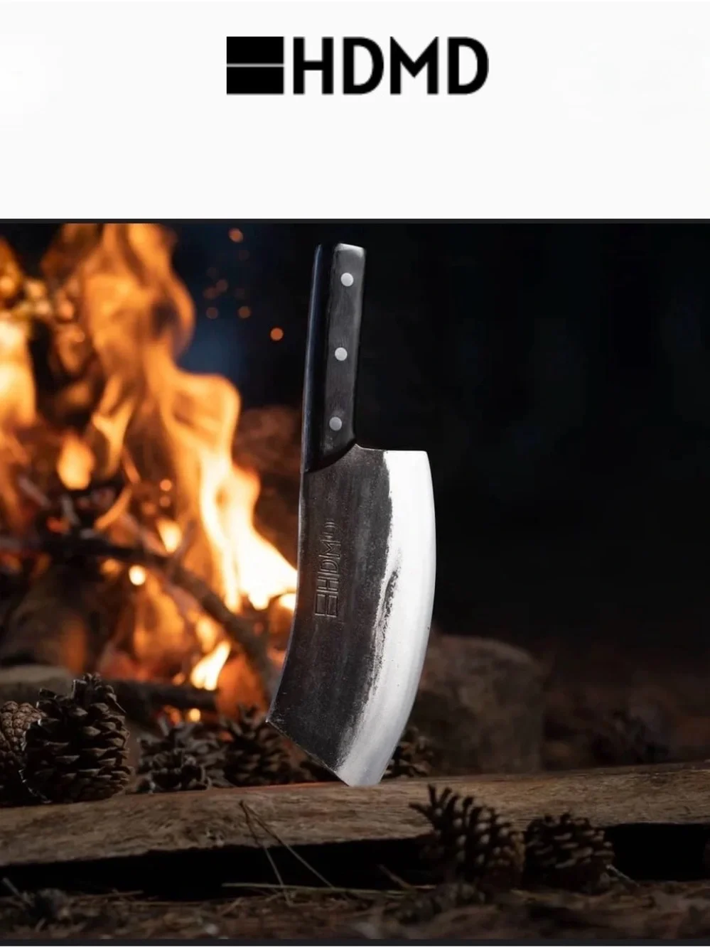 Premium 7.28” High Carbon Steel Chef Knife – Pakkawood Handle 🔥🍽️